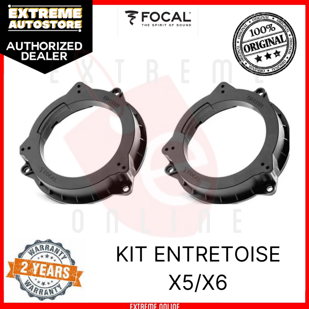 Focal Inside X5 and X6 Spacer Kit Brackets and spacers for installing