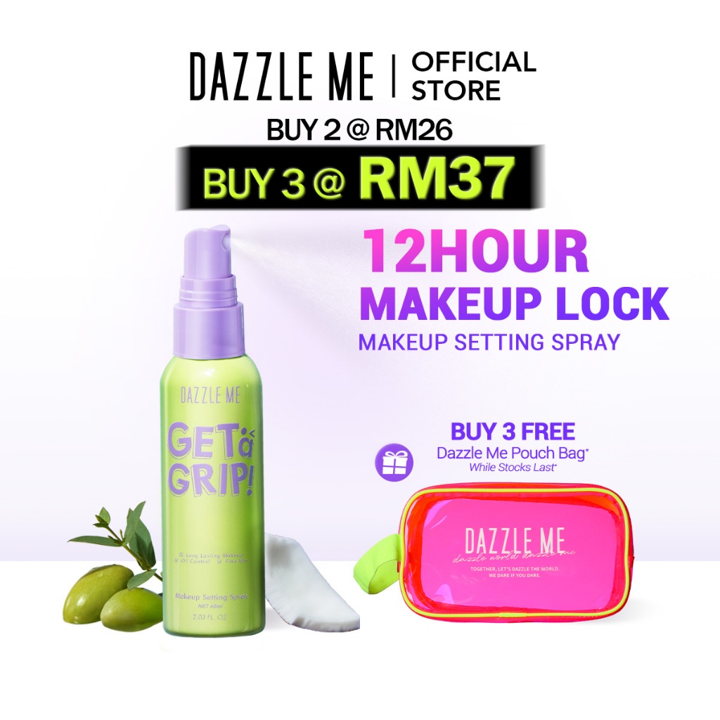 [Limited 1 Gift in 1 Order] DAZZLE ME Get a Grip Makeup Setting Spray ...