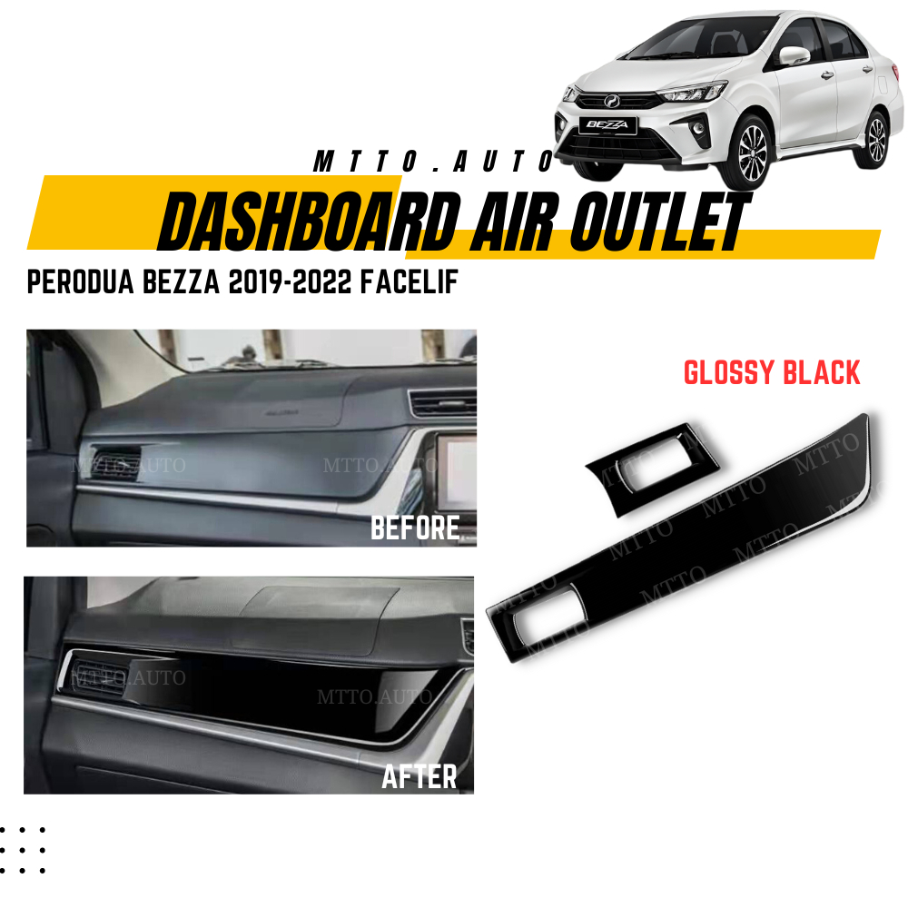 MTTO Perodua Bezza 2019-2022 FACELIFT Interior Car Dashboard Air Outlet ...