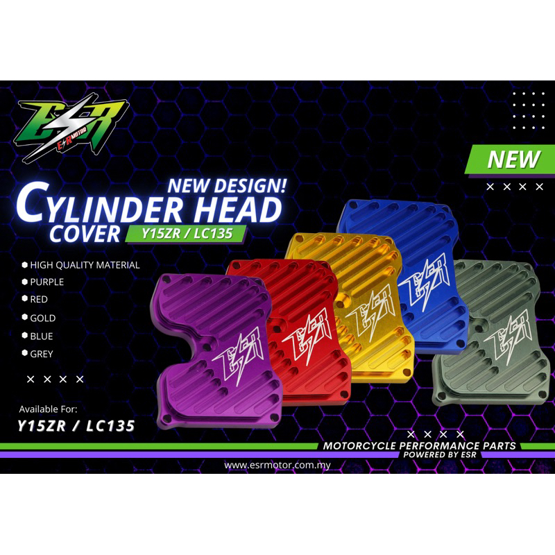 Y15 LC135 FZ150 ESR MOTOR ALLOY HEAD COVER Shopee Malaysia