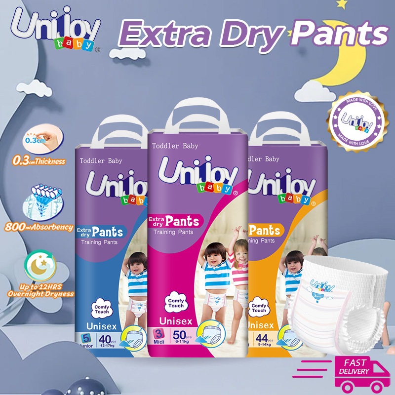 UNIJOY Baby Diapers Pants Newborn Murah Diapers Suitable For All Babies