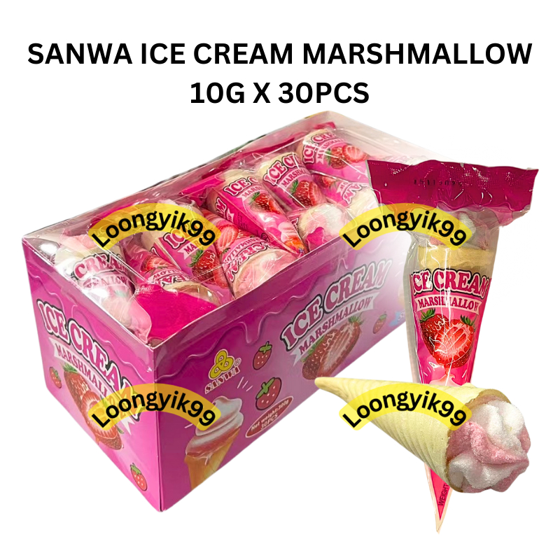 SANWA ICE CREAM MARSHMALLOW 10G X 30PCS HALAL Shopee Malaysia