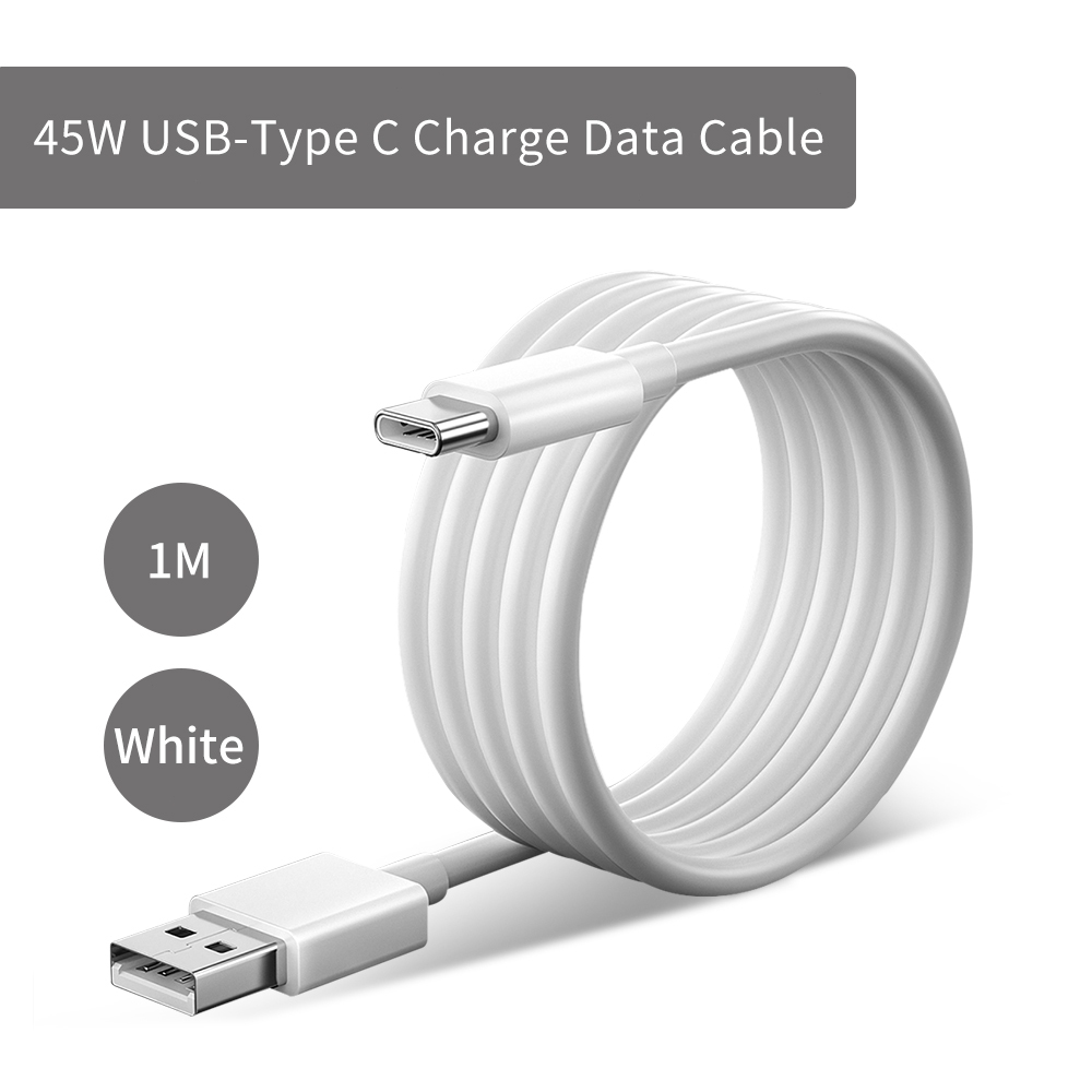 White USB-C To USB-C PD Fast Charging & Data Cable – 1m (20W) – 1 To 10 Pieces