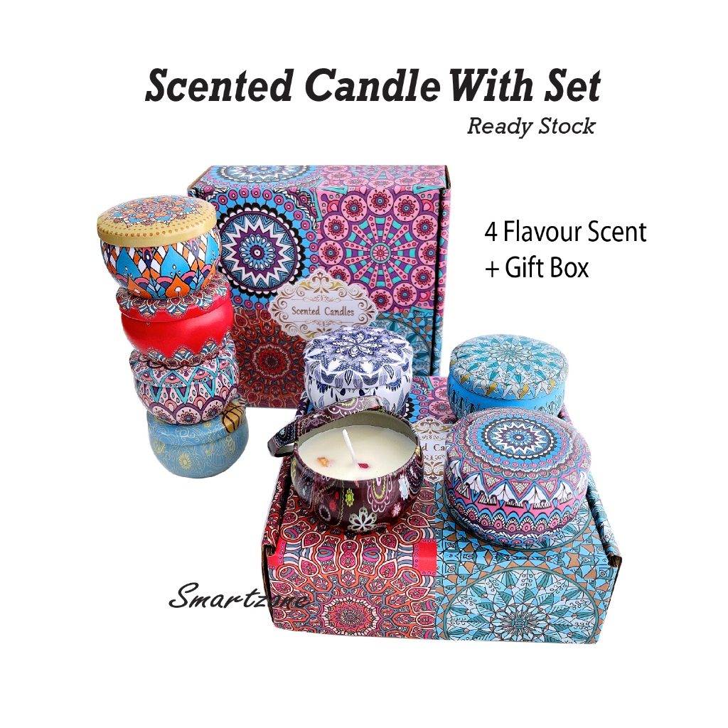 Scented Candles Wedding Door Gift Set Aromatherapy Candle Fragrance Soy