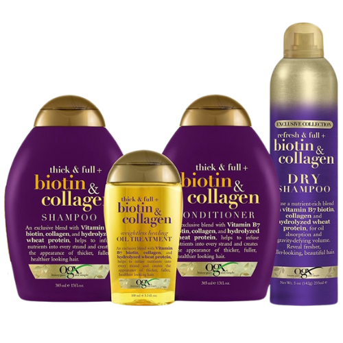 [ iiMONO ] OGX Biotin and Collagen Hair Thickening Shampoo Conditioner