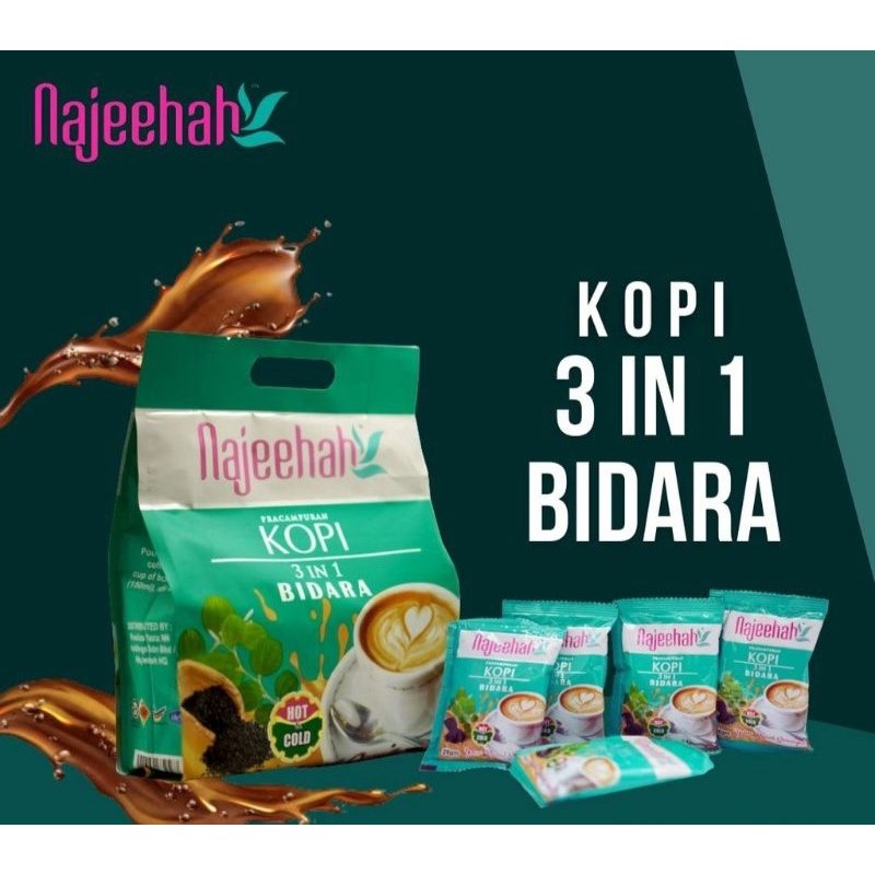 [READY STOCK] KOPI BIDARA NAJEEHAH 15 SACHET 3IN1 COFFEE TERBAIK