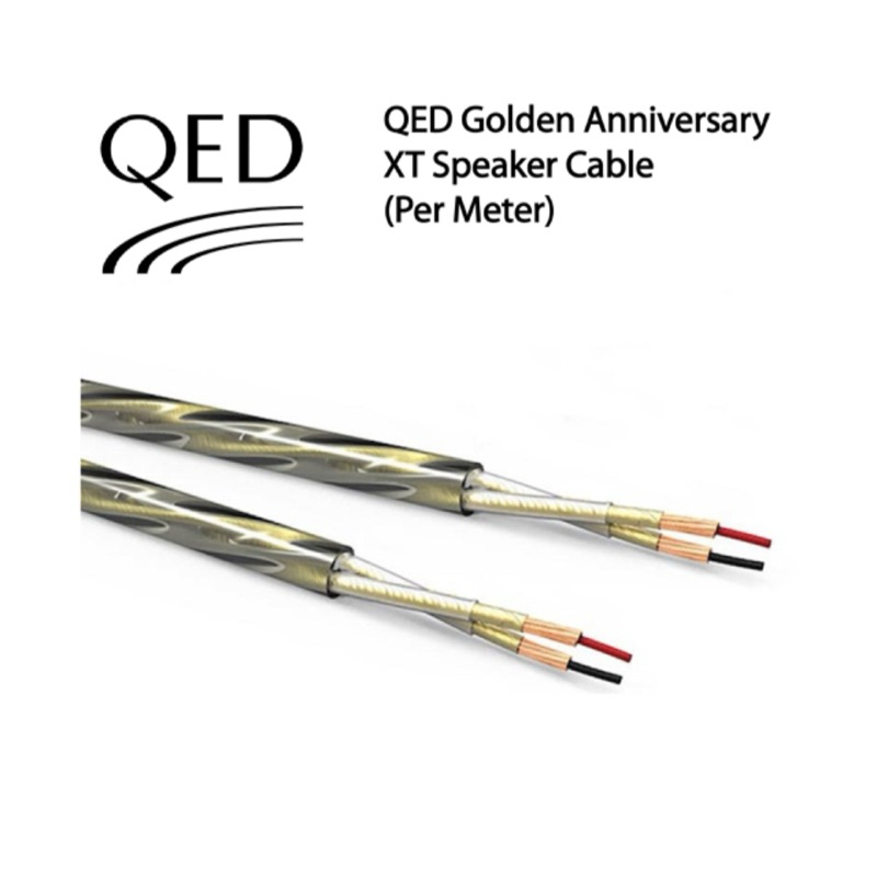 Speaker Wire Banana Plugs QED's Golden Anniversary XT