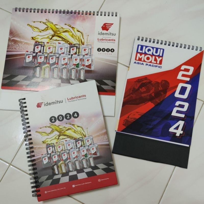 Calendar 2024/ Table Calendar / Diary 2024 (IDEMITSU/Liqui Moly/Acrylic