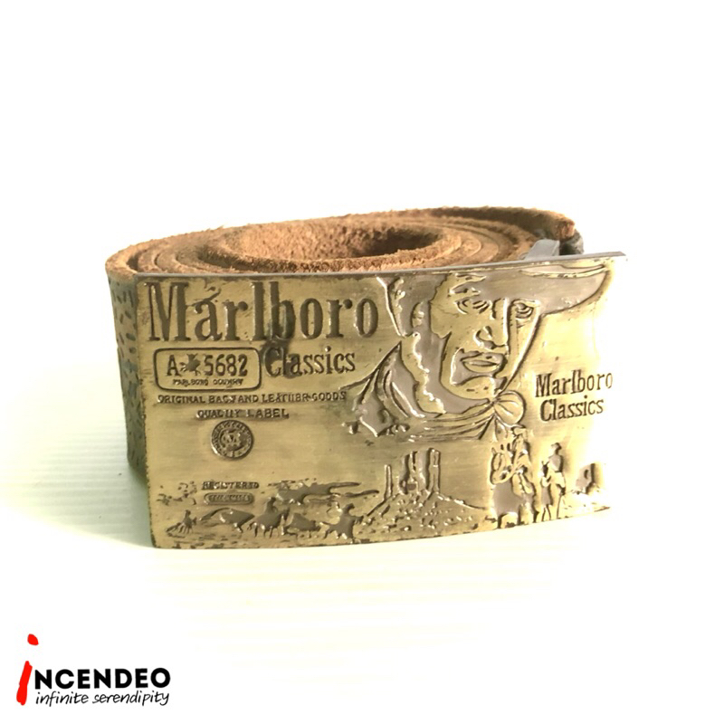 Vintage Marlboro Classic Cowboy Leather Belt