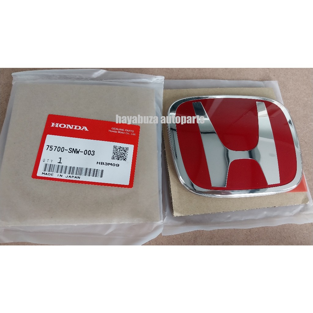 [FD2R] Honda Civic FD2 Type R front rear emblem plate mark FD SNW ...