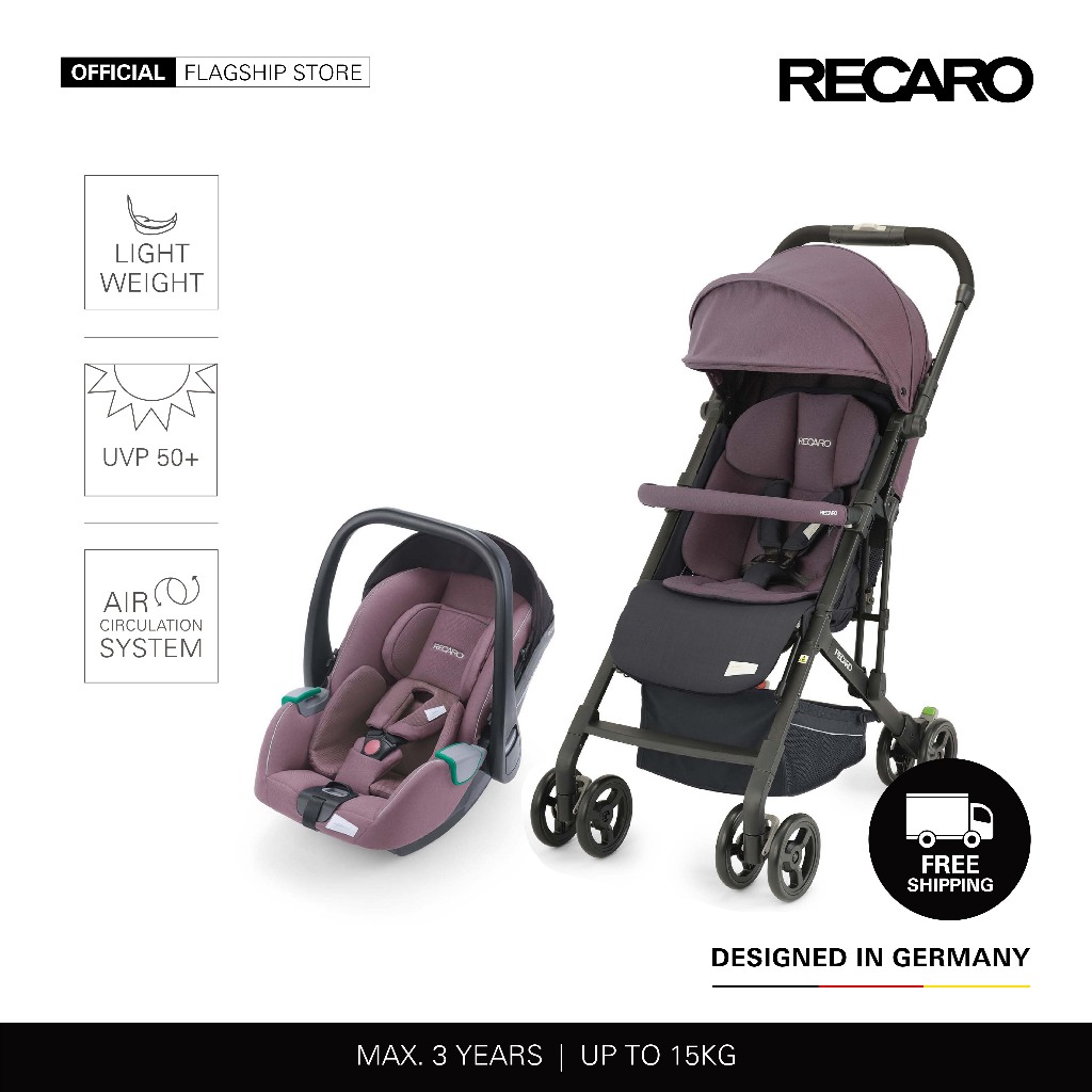 Recaro Easylife Elite 2 Stroller + Avan Carrier Travel System (Stroller