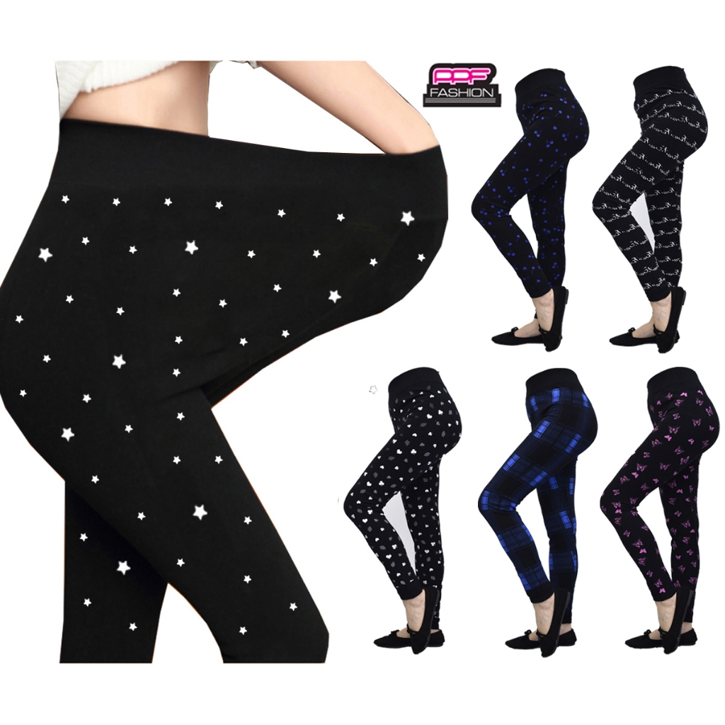 One size fits outlet all printed leggings