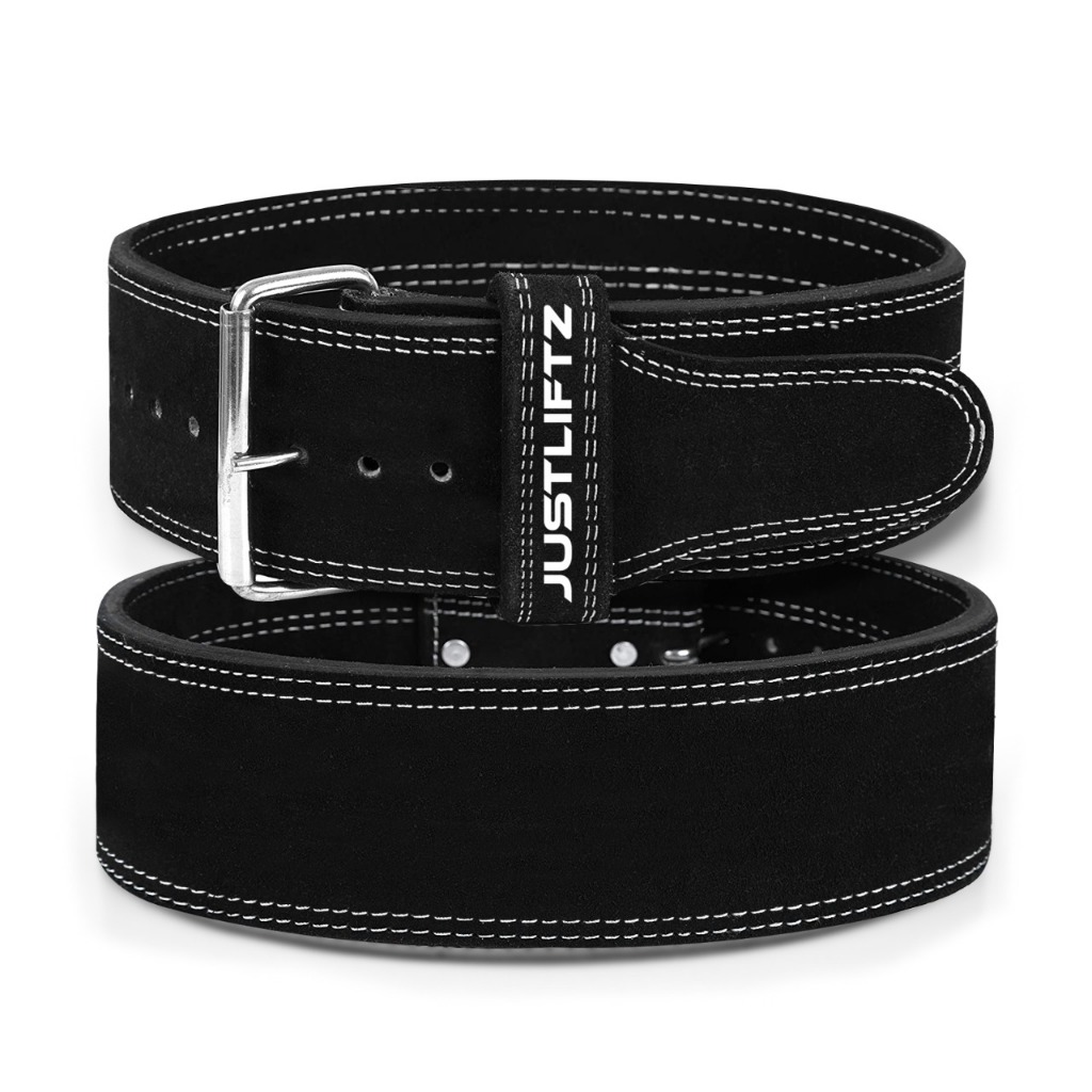 Single / Double Prong Belt 10MM Power Lifting Genuine Suede Leather Justliftz Weight Lifting