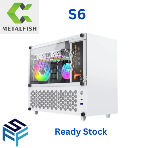 Metalfish S6 mATX Computer Case Gaming PC Chassis | SFX or ATX PSU ...