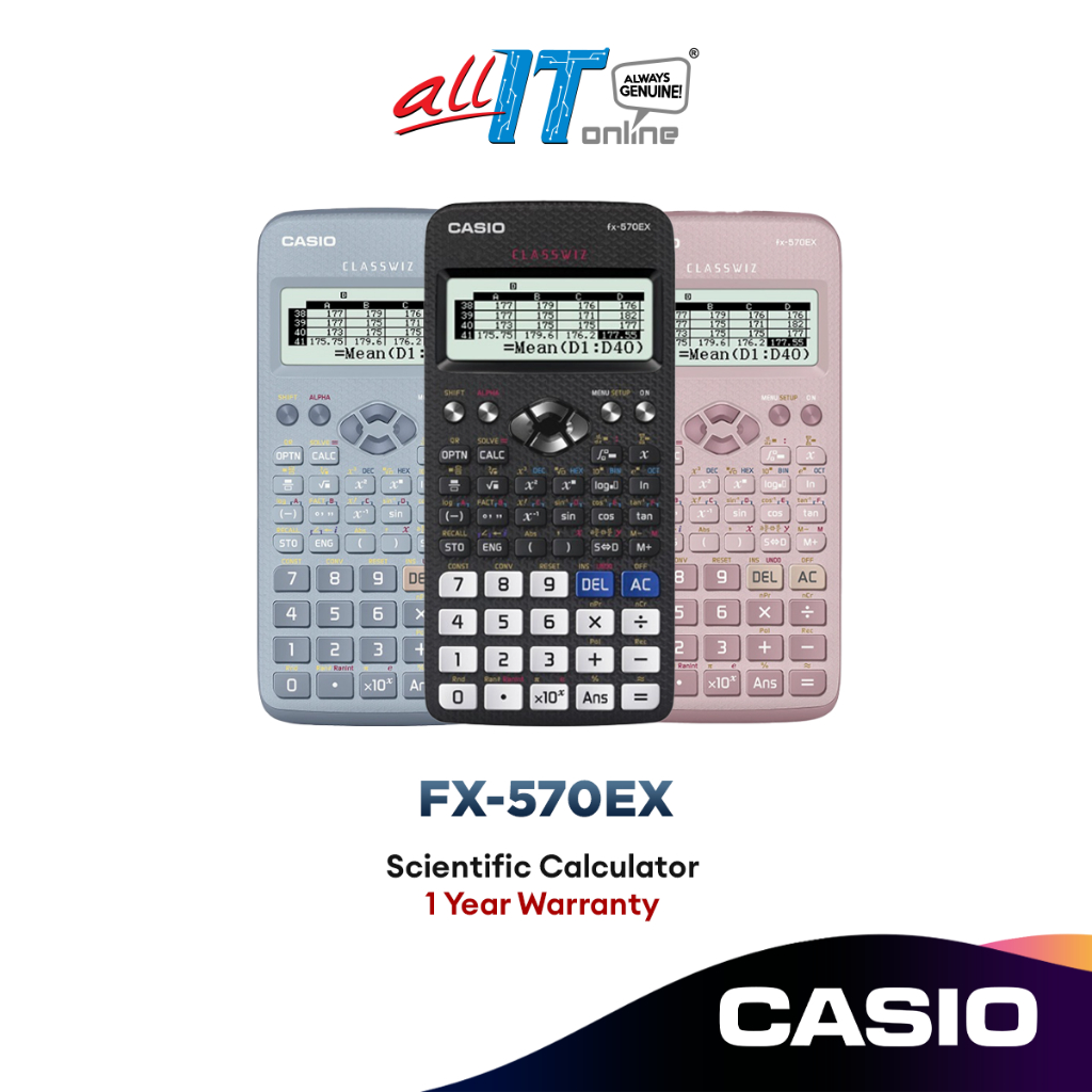 Casio Scientific Calculator FX-570EX / FX-570MS / FX-350MS / FX-991EX ...