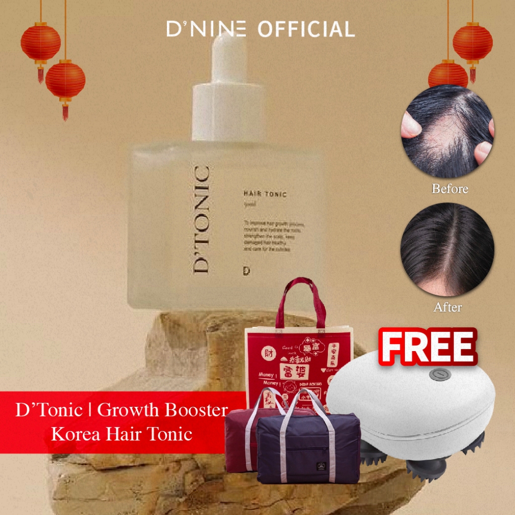 D'NINE™ Dtonic Hair Growth Tonic Booster made in Korea 50ml Shopee