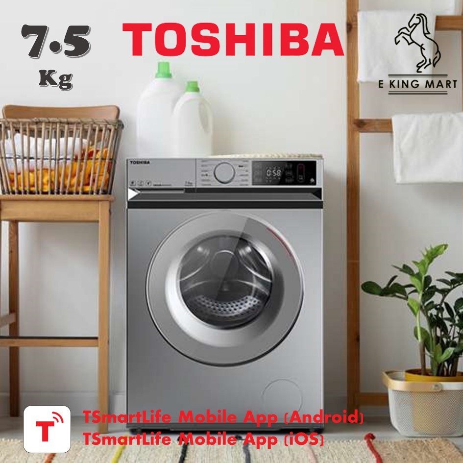 Toshiba Front Load Washing Machine 7.5kg Full Automatic Inverter Washer