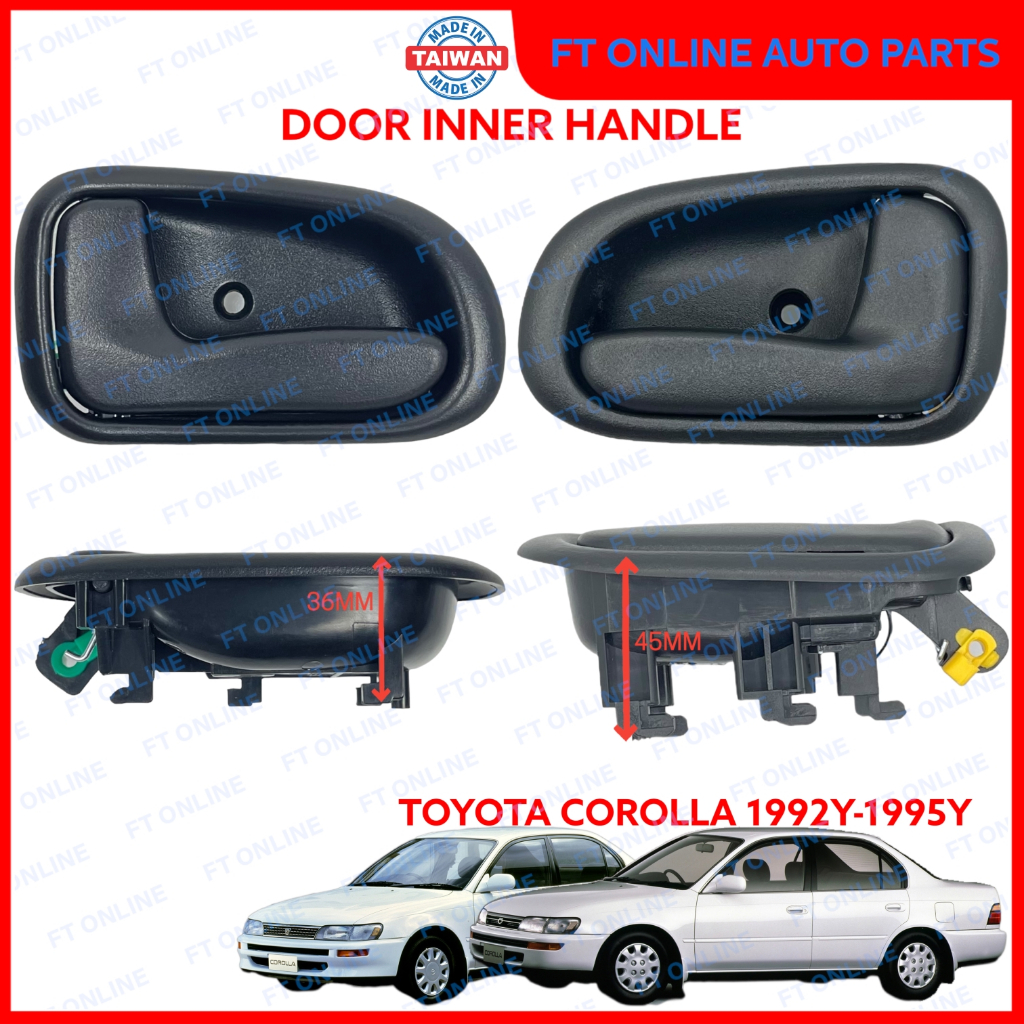 Toyota Corolla AE101 AE102 EE100 EE101 Door Weatherstrip Seal - Front Left & Right Set (2 Pieces)