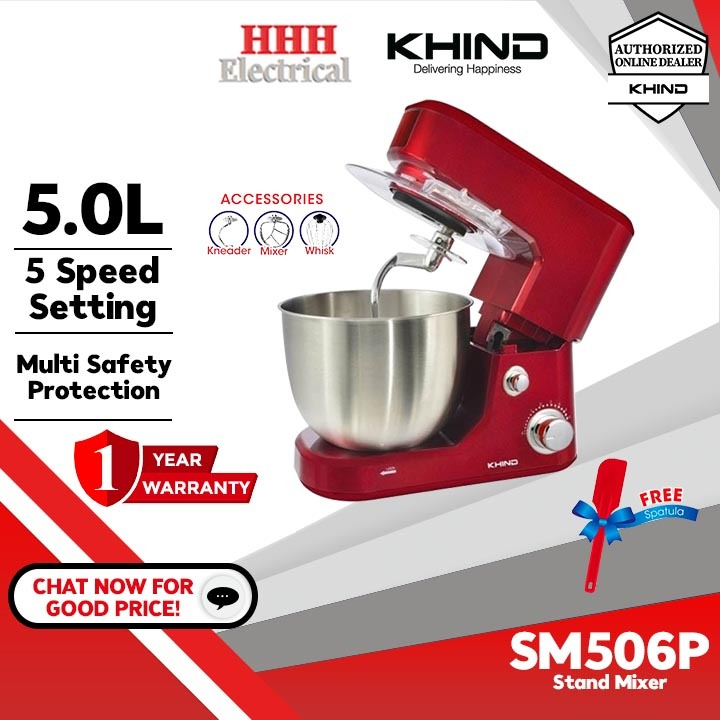 KHIND 1000W 5L STAND MIXER SM506P Shopee Malaysia