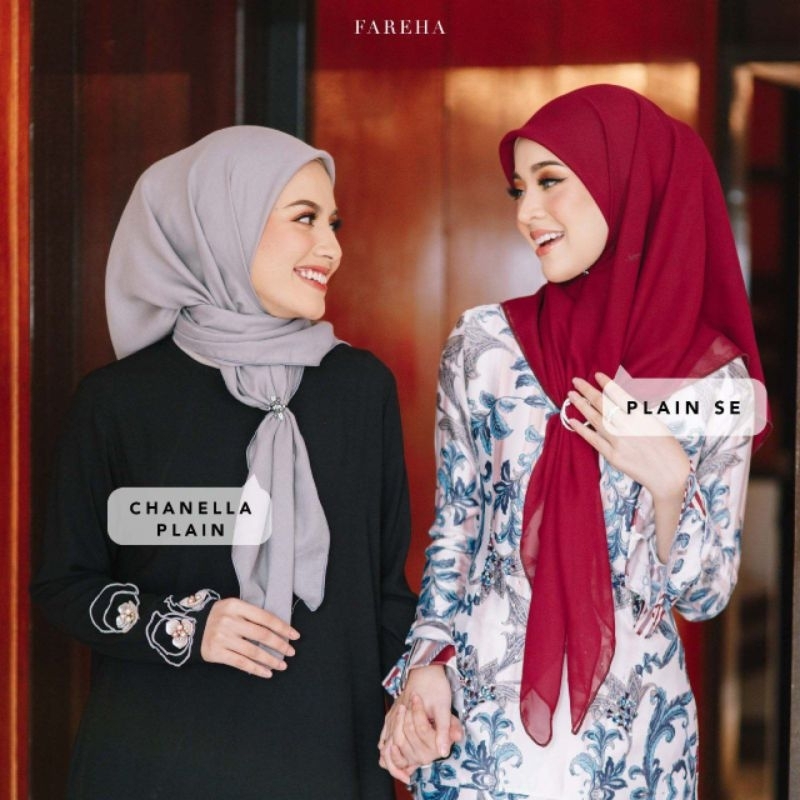 BAWAL PLAIN CHIFFON FAREHA | Shopee Malaysia