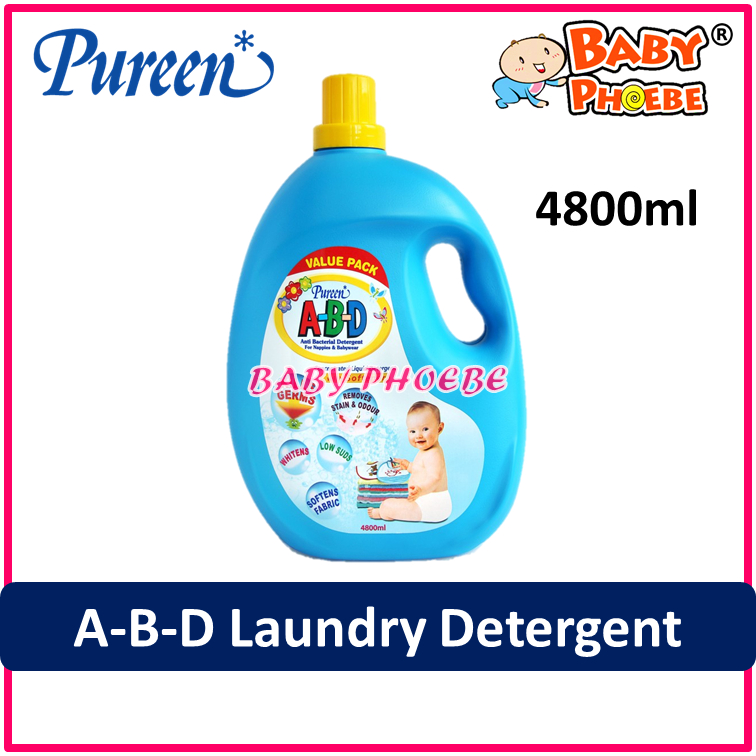 Pureen ABD Anti Bacterial Laundry Detergent 4800ml (1pc) Shopee Malaysia