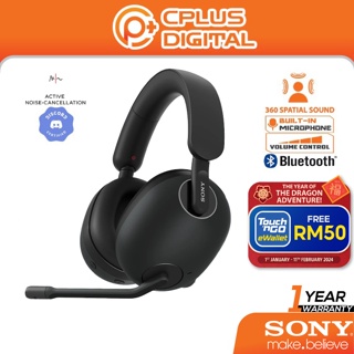 Sony INZONE H9 Wireless Noise Canceling Gaming Headset, Over-ear Headphones  with 360 Spatial Sound, WH-G900N 