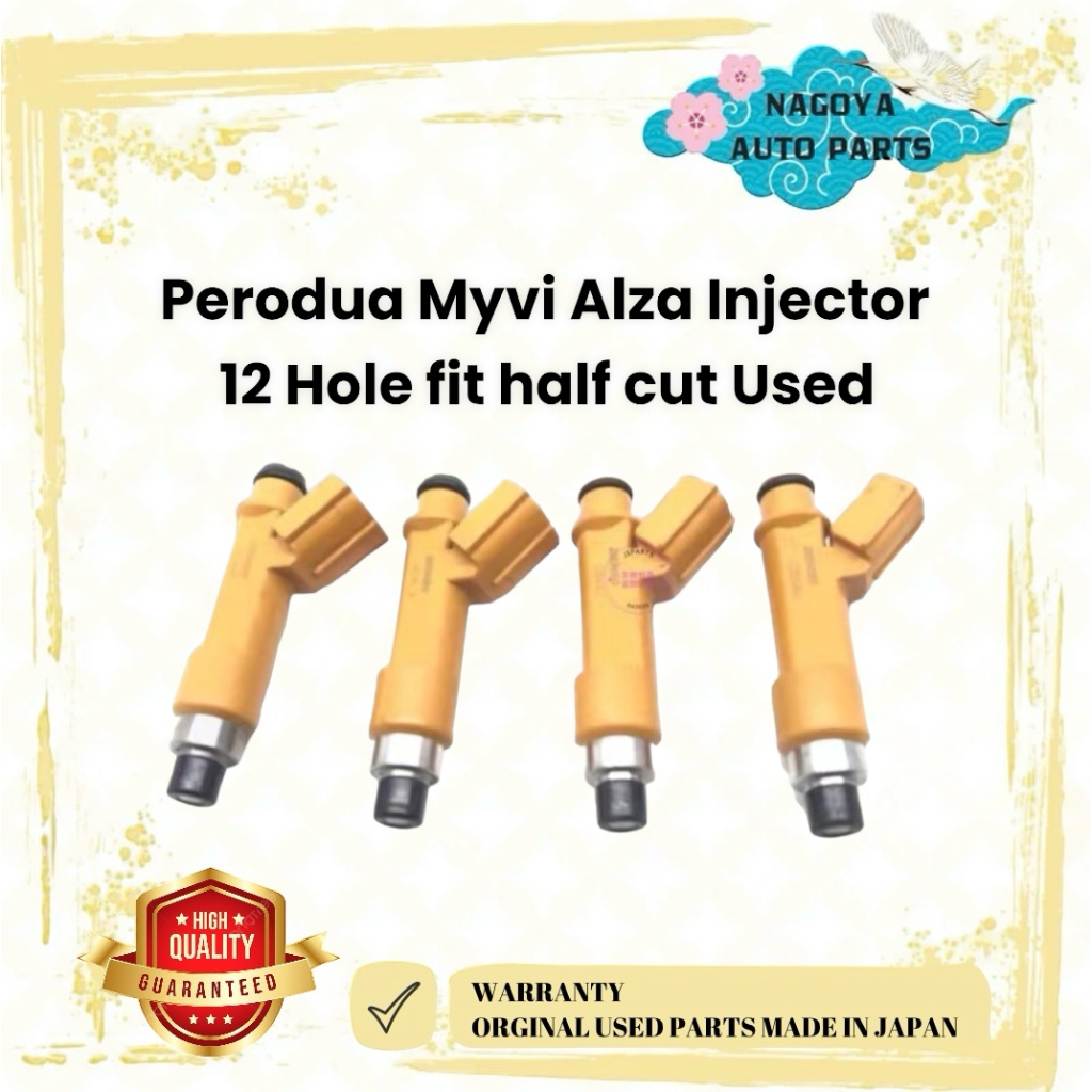 Perodua Myvi Alza Injector 12 Hole fit half cut Used | Shopee Malaysia