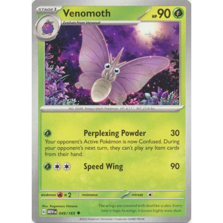 venomoth pokemon card value GX - 216/214 - Secret Rare If heads Pokemon tcg Venomoth - 049/165