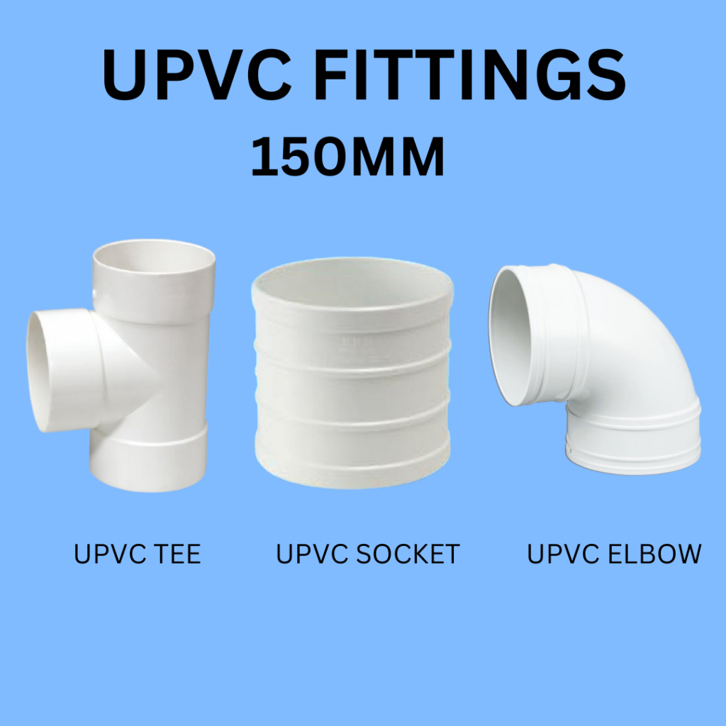 UpvcElbow150mm/UpvcTee150mm/UpveFittings | Shopee Malaysia