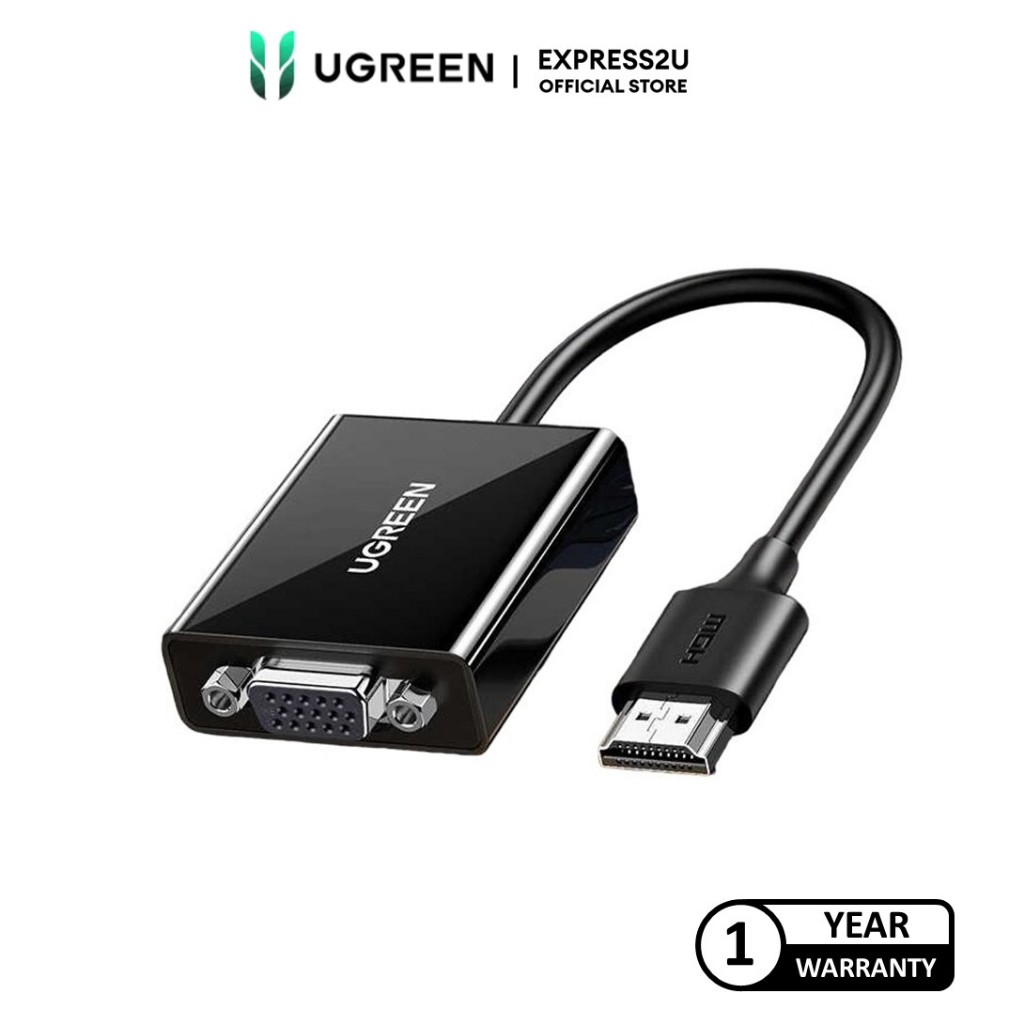 UGREEN HDMI TO VGA CONVERTER WITHOUT AUDIO PACK) Shopee
