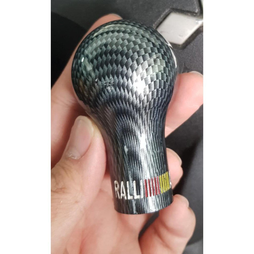 Gear Knob Carbon Mitsubishi Knob Ralliart Cf Carbon Kepala Gear Tombol