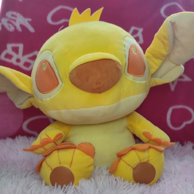 DISNEY STITCH YELLOW/ORANGE PLUSH | Shopee Malaysia