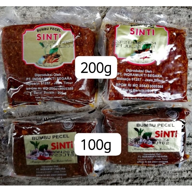bumbu pical sinti 200 gram bumbu pecel 100g | Shopee Malaysia