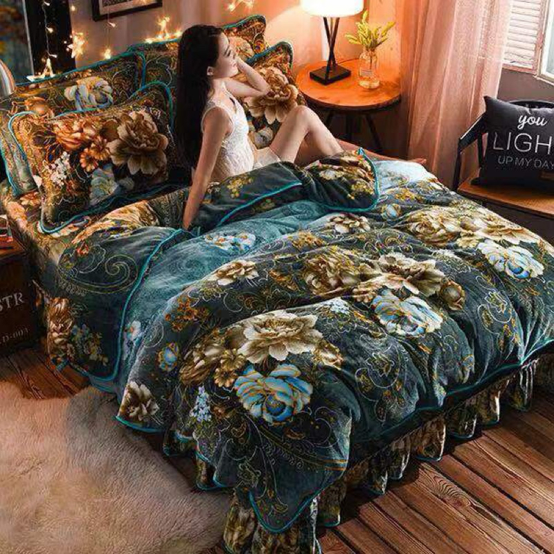 Selimut Baldu Gebu Lembut Bercorak Murah Soft Comforter Fluffy Fannel Fleece Blanket Printed