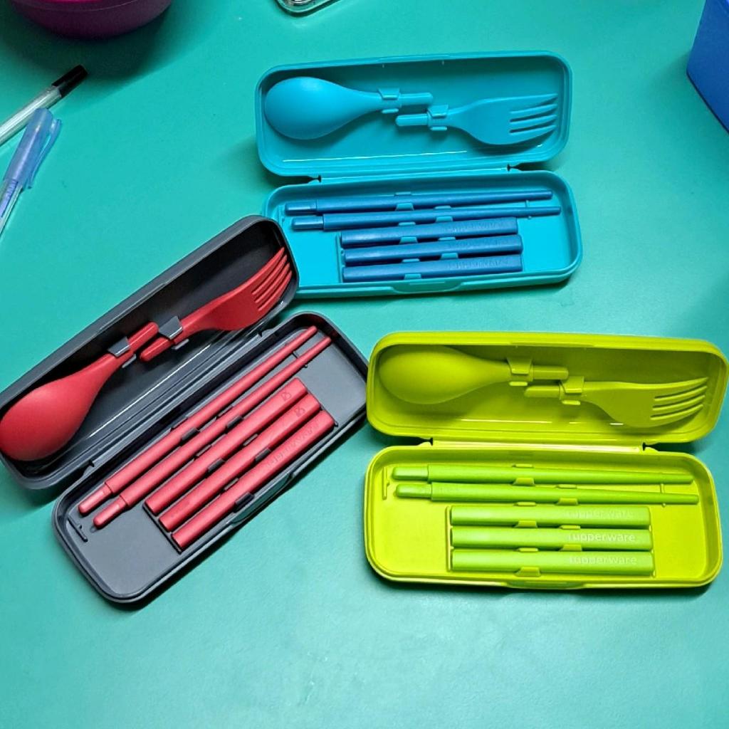 🔥READY STOK🔥 [ORI💯] TUPPERWARE Portable Cutlery Set (1) | Shopee Malaysia