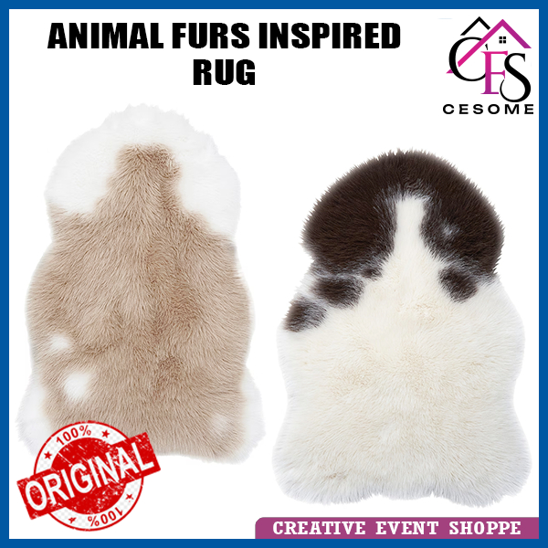 IKEA 💯Original ikea SIDOREMSA Rug Animal Furs Inspired Carpet 65x95cm