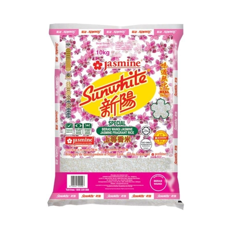 JASMINE SUNWHITE FRAGRANCE RICE 10KG | Shopee Malaysia