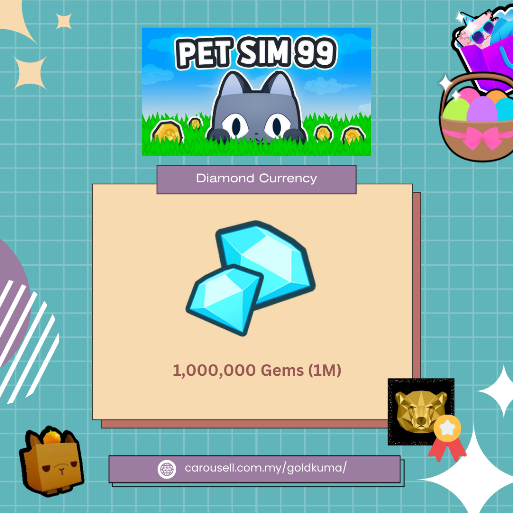 Diamond Currency PS99 Pet Sim 99 Pet Simulator 99 Roblox