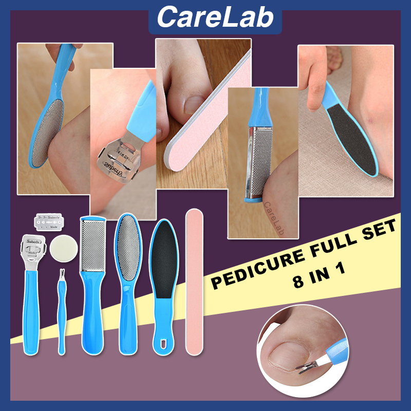 Dead Skins Shaver Feet Scubber Pedicure Set Foot Scrub Nail Polish File ...
