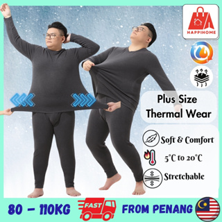 Men Winter Warm Velvet Thick Inner Wear Thermal Underwear Long