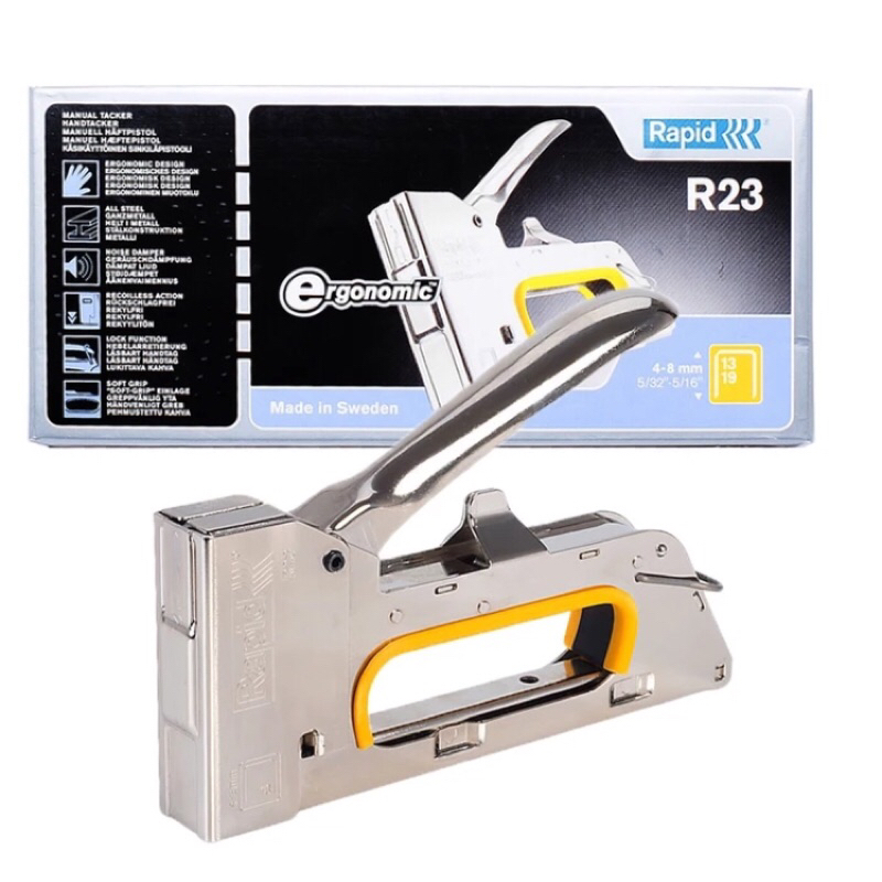 RAPID R23 Hand Stapler Gun Manual Tacker Staple Rapid Gun🔥🔥 Shopee