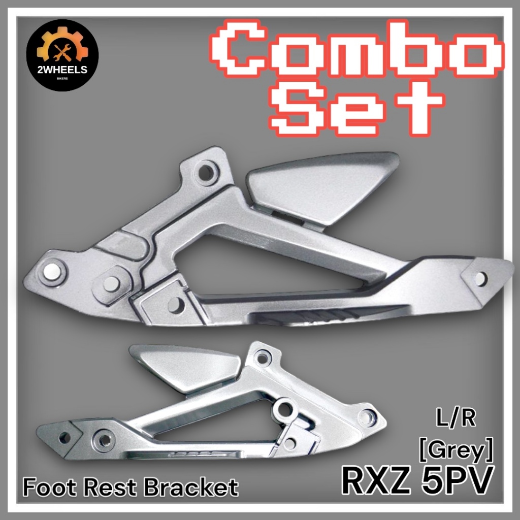 YAMAHA RXZ 5PV FOOT REST BRACKET ( COMBO SET GREY) | Shopee Malaysia
