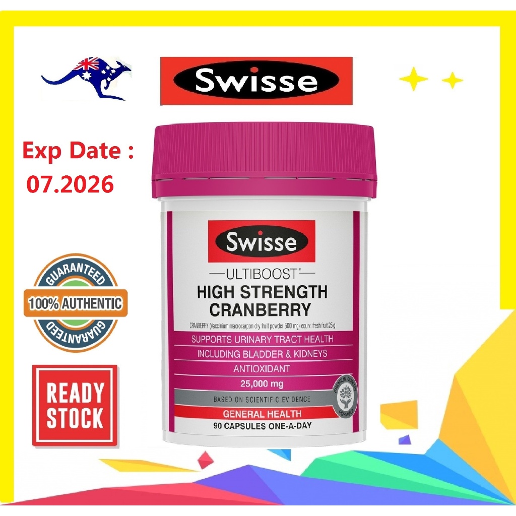 Swisse High Strength Cranberry 25000MG 90 capsules | Shopee Malaysia