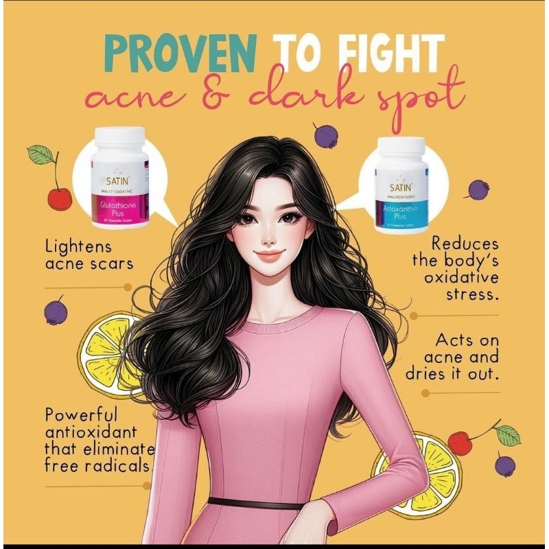 Satin Skinz Gluta Tabs - 5X flawless, pinkish and GLOW skin | Shopee  Malaysia