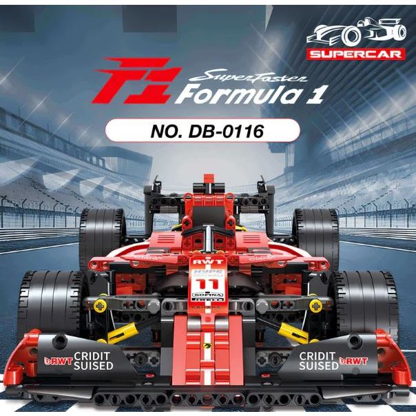 DB-0116 PROJECT MACHINE FORMULA 1 SUPER CAR SCALE 1:10 BUILDING BLOCKS ...