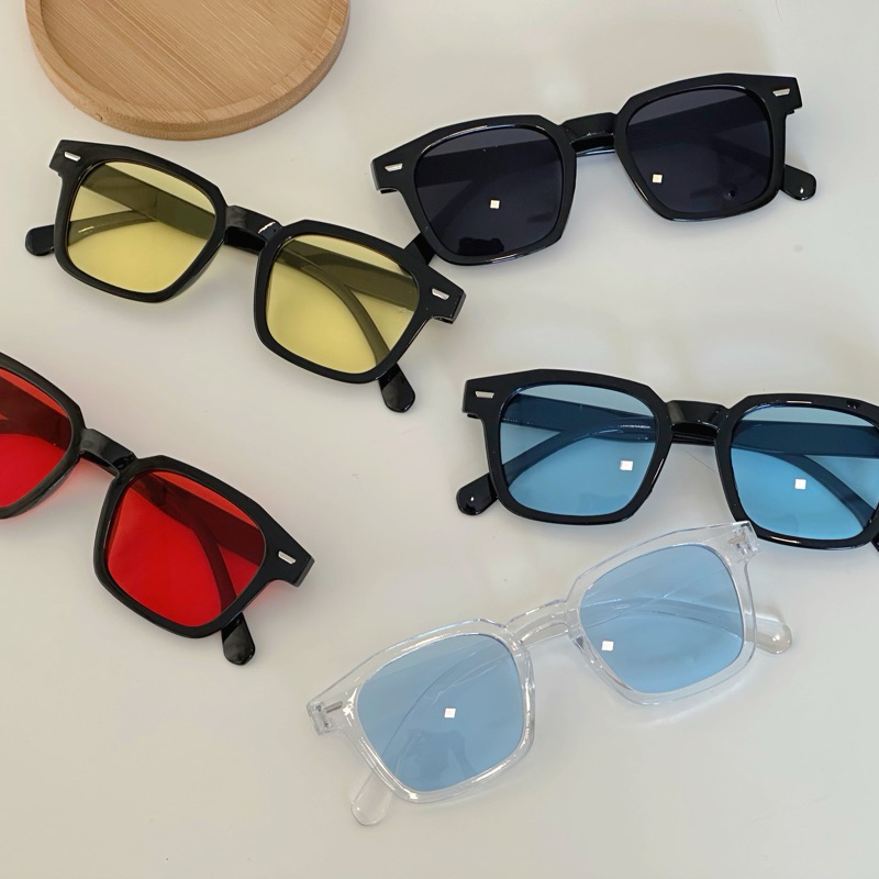 Specworld S24 Colourful Square Ins Sunglasses Cermin Mata Hitam Viral ...