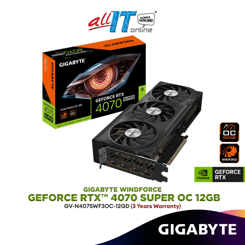 RTX 4070 SUPER OC 12GB（GIGABYTE GeForce RTX 4070 SUPER WINDFORCE 