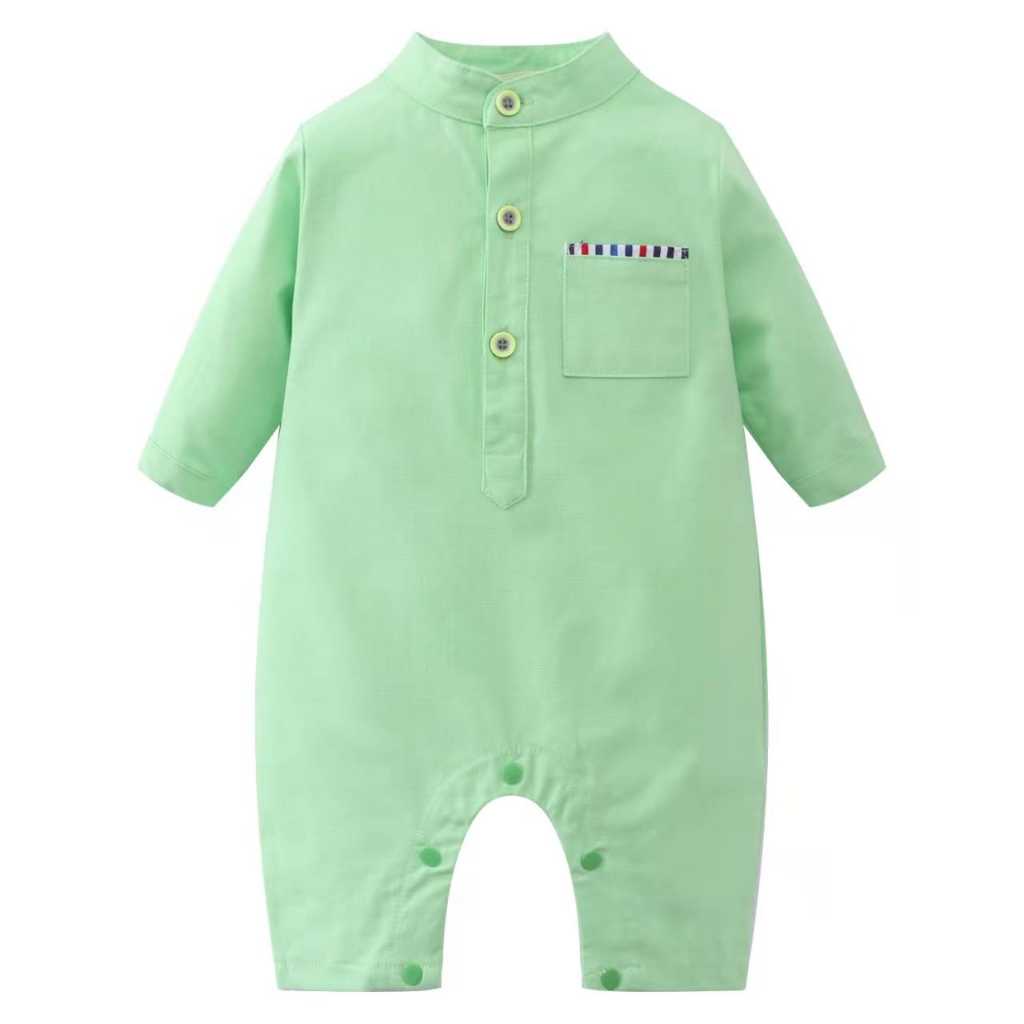 Raya 2024 Baju Melayu Newborn Baby Boy Rompers Raya Baby Kurta 2024