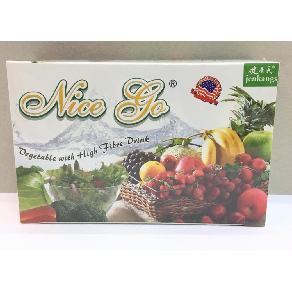 Nice Go Vege with High Fibre Drink (Jenkangs) 25 packs X 15gm (Exp: 10/ ...