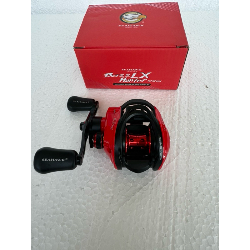 SEAHAWK BASS HUNTER LX 103HSL ATTRACTIVE DRAG CLICKER BC CAST FISHING REEL